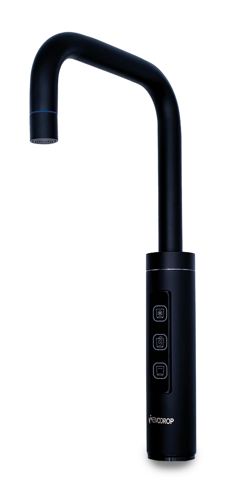 EVOgastro 3in1 – Touch-Bedienung: still gekühlt · Sprudel gekühlt · still ungekühlt